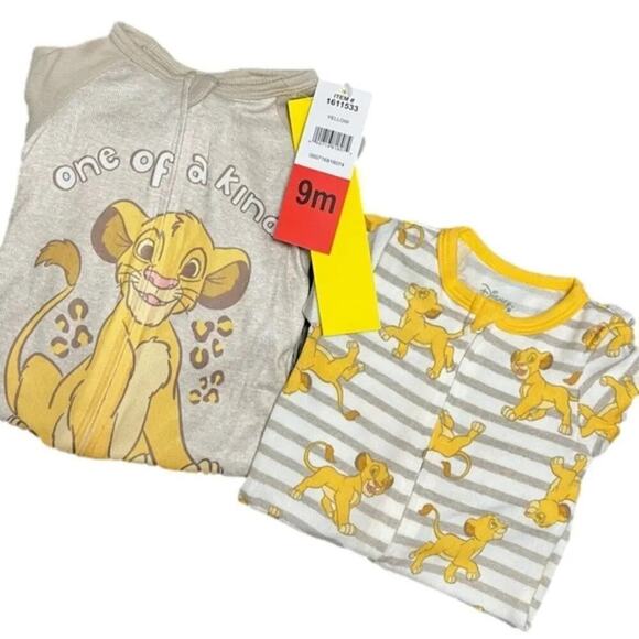 Disney Baby Lion King Simba Sleepers 2 Pack 9 Month’s NEW LAST ONE! - Picture 2 of 5